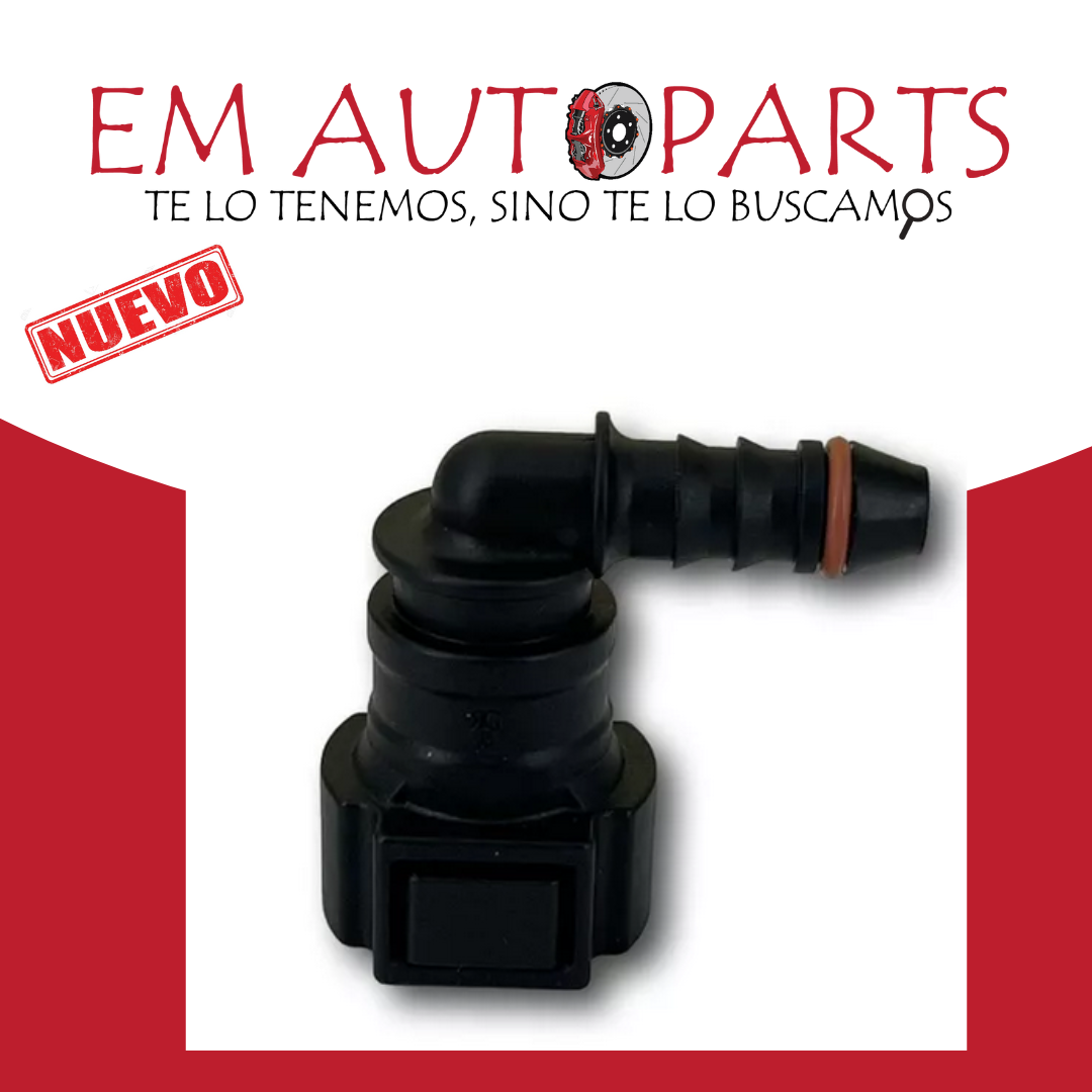 Clip conector curvo de gasolina